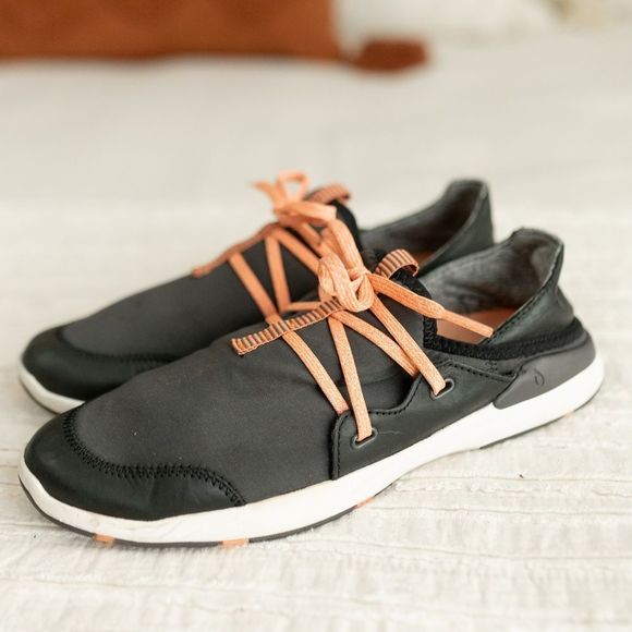 Women’s OluKai Miki Li’ Pavement/Black Quick-Drying Outdoor‎ Shoes size 8.5 - Picture 4 of 12